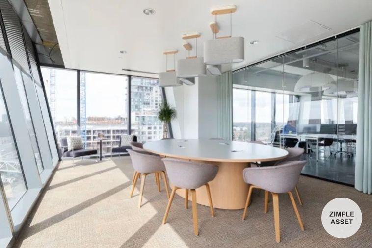 picture Serviced Office for Rent at Charter Square. Stunning view of the Chao Phraya River. This fully equipped serviced office meets all the needs,near BTS. - 7/11