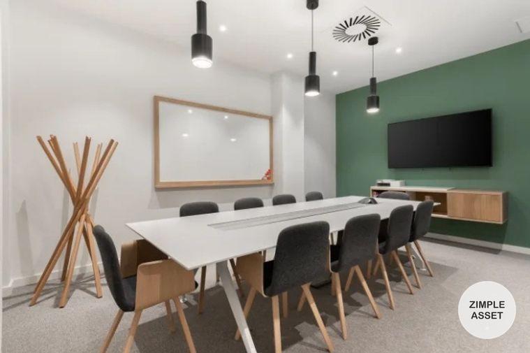 picture Office space for rent on the 16th floor of Bangna Tower, 3 km from Suvarnabhumi. The space features modern interior design. - 11/11