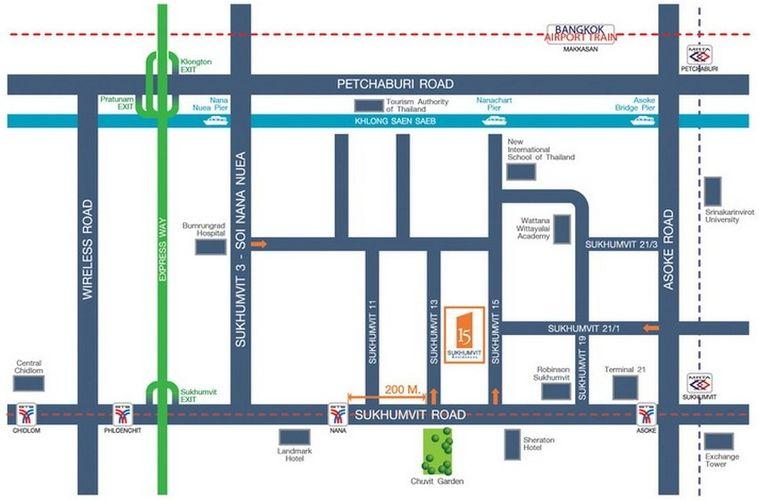 รูป Tel. 081-170-0745 Condo 15 Sukhumvit Residence ใกล้ BTS นานา มีหลายห้องให้เลือก เฟอร์นิเจอร์บิ้วท์อิน ตกแต่งครบพร้อมอยู่ - รูปที่ 10/11
