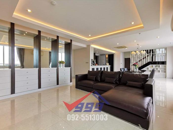 รูป ให้เช่าคอนโด เดอะโฟร์วิงส์ เรสซิเดนซ์  3 ห้องนอน Penthouse Duplex ใกล้ Brighton College Bangkok - รูปที่ 1/64