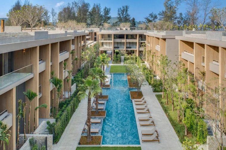 รูป Call : 064-992-8997 Twinpalms Montazure Residences Phuket ติดชายหาดกมลา (Beachfront Villa) ห้องใหญ่พิเศษ 153 ตารางเมตร 1 ห้องนอน ชั้น1 ตกแต่งครบ - รูปที่ 5/9