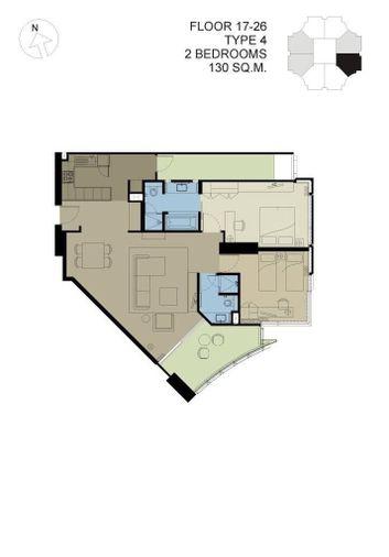 รูป ว่างพร้อมอยู่! Chatrium Condo. 2นอน 130ตร.ม. Line id: @pfagent - รูปที่ 15/15