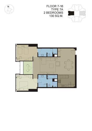 รูป ว่างพร้อมอยู่! Chatrium Condo. 2นอน 130ตร.ม. Line id: @pfagent - รูปที่ 13/13