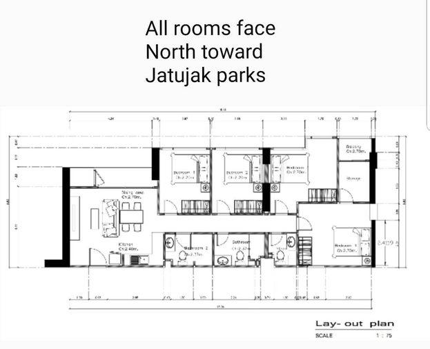 picture For rent The Line Jatujak Ready to move in (DSL779) - 3/24