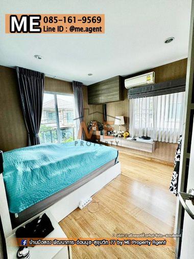 รูป ขายบ้านเดี่ยว เดอะ แพลนท์ พัฒนาการ 38 เฟอร์นิเจอร์ Built - in พร้อมแอร์ทุกห้อง ใกล้ทองหล่อ เพียง 15 นาที โทร 085-161-9569 (BF22-69) - รูปที่ 10/20