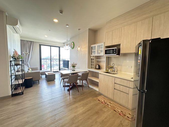 รูป Keen condo ตอบโจทย์ทั้งทำงานและพักผ่อน Prime Location  : Keen condo : 2Bed 2 Bath 63 ตรม ชั้น 17 (วิวทะเล) : ตรงข้ามโรบินสัน  - รูปที่ 2/16