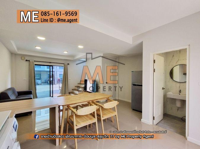 รูป ให้เช่า ทาวน์โฮม 3 ชั้น Q Prime สุขุมวิท 77 บ้านสวยพร้อมอยู่ ใกล้รถไฟฟ้า BTS อ่อนนุช และ ใกล้ MRT ศรีนุช โทร 064-954-9619 (RTS11-18) - รูปที่ 7/26