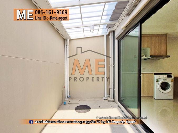 รูป ให้เช่า ทาวน์โฮม 3 ชั้น Q Prime สุขุมวิท 77 บ้านสวยพร้อมอยู่ ใกล้รถไฟฟ้า BTS อ่อนนุช และ ใกล้ MRT ศรีนุช โทร 064-954-9619 (RTS11-18) - รูปที่ 9/26
