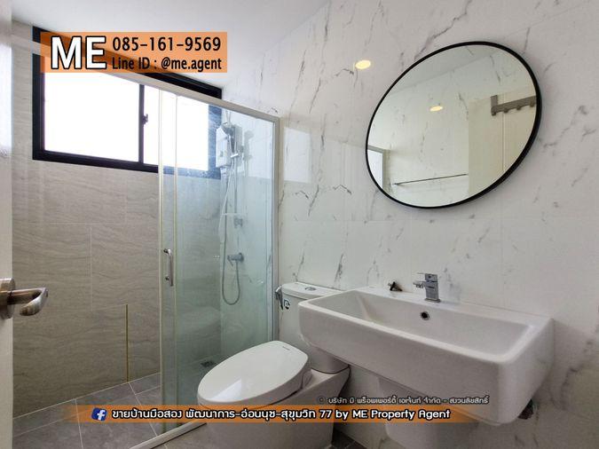 รูป ให้เช่า ทาวน์โฮม 3 ชั้น Q Prime สุขุมวิท 77 บ้านสวยพร้อมอยู่ ใกล้รถไฟฟ้า BTS อ่อนนุช  และ ใกล้ MRT ศรีนุช โทร 064-954-9619 (RTS11-18) - รูปที่ 21/26