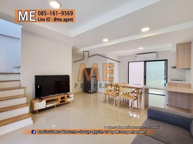 รูป ให้เช่า ทาวน์โฮม 3 ชั้น Q Prime สุขุมวิท 77 บ้านสวยพร้อมอยู่ ใกล้รถไฟฟ้า BTS อ่อนนุช และ ใกล้ MRT ศรีนุช โทร 064-954-9619 (RTS11-18) - รูปที่ 5/26