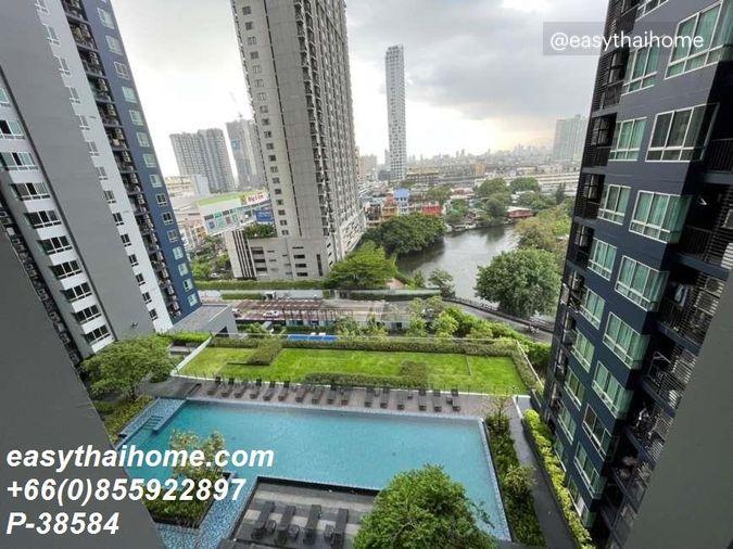 รูป P-38584 — คอนโดขายด่วนราคาพิเศษ! The Base Sukhumvit 77 ตึก B วิวสวย 3 ต่อ ขายพร้อมเฟอร์ฯ ราคา 3.5 ล้านบาท โทร 085-592-2897 Line: @easythaihome - รูปที่ 4/10