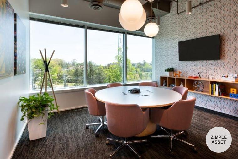 picture Fully furnished office space for rent featuring modern-style decor and fully equipped with essential office furniture for immediate use. - 28/29