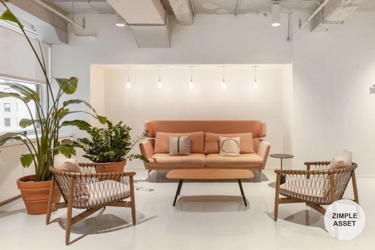 picture Fully furnished office space for rent featuring modern-style decor and fully equipped with essential office furniture for immediate use. - 27/29