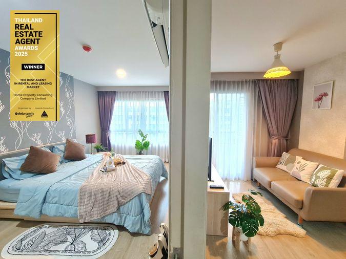 รูป Condo for rent : Elio Del Rey 1 bedroom 1 bathroom 34 sqm Floor 6 - รูปที่ 1/9