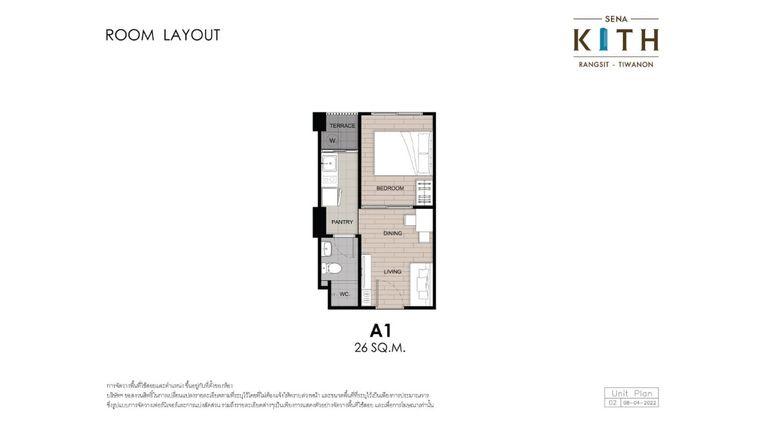 picture ✨Condo for rent at Sena Kith Rangsit-Tiwanon. New room, fully furnished, great location, ready to move in. - 16/17