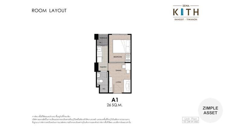 picture ✨Condo for rent at Sena Kith Rangsit-Tiwanon. New room, fully furnished, great location, ready to move in. - 16/17