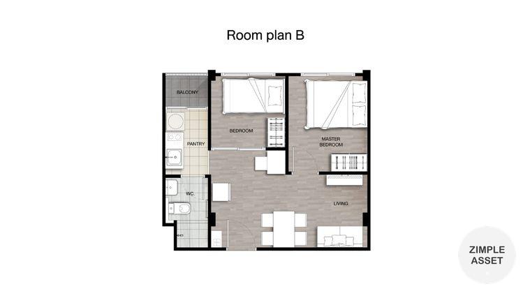 picture ✨ Condo for rent, ready to move in at Sena Kith Westgate - Bang Bua Thong Phase 2. New unit, great location, fully furnished. - 9/13