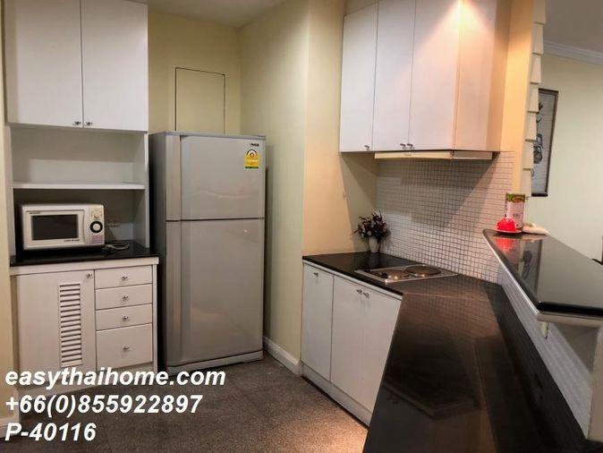 picture P-40116 — For Rent: Salintara Condo 7th Floor 2 Beds 3 Baths Beautiful River View Near MaxValu Rama 3. 085-592-2897 Line: @easythaihome - 7/8