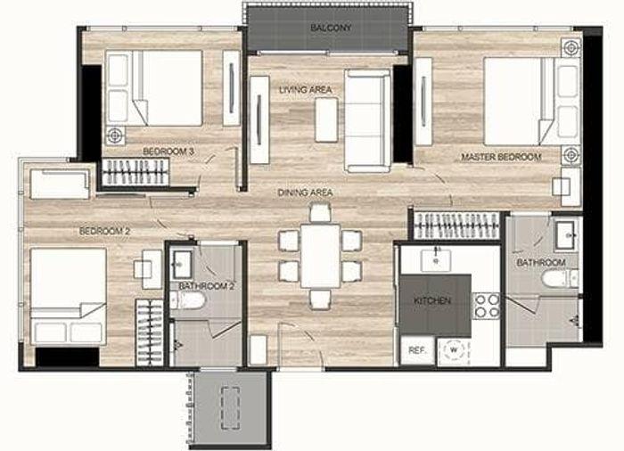 picture For rent The Line Jatujak Ready to move in (DSL1632) - 11/12
