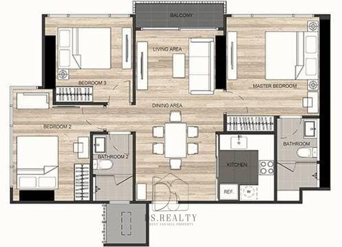 picture For rent The Line Jatujak Ready to move in (DSL1632) - 11/12