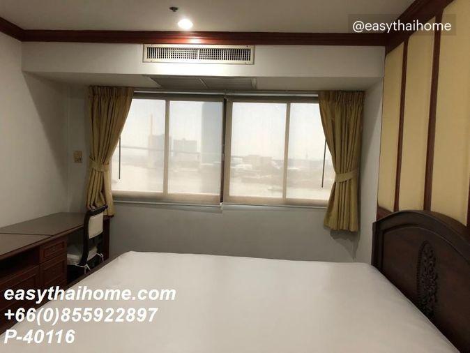 picture P-40116 — For Rent: Salintara Condo 7th Floor 2 Beds 3 Baths Beautiful River View Near MaxValu Rama 3. 085-592-2897 Line: @easythaihome - 5/8