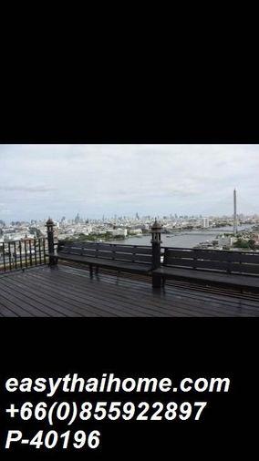 รูป P-40196 วิวแม่น้ำเจ้าพระยา! 2 นอน 117 ตร.ม. @ ทิว ริเวอร์ เพลส ใกล้ BTS สะพานตากสิน 35,000 บาท | Line Id @easythaihome | 085-592-2897 - รูปที่ 22/41