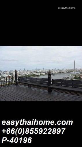 รูป P-40196 วิวแม่น้ำเจ้าพระยา! 2 นอน 117 ตร.ม. @ ทิว ริเวอร์ เพลส ใกล้ BTS สะพานตากสิน 35,000 บาท | Line Id @easythaihome | 085-592-2897 - รูปที่ 22/41