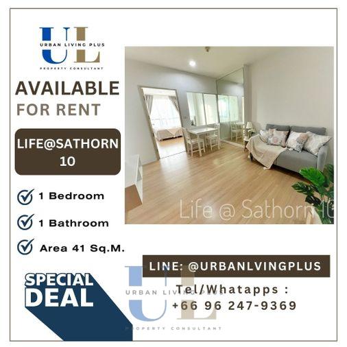 รูป ( UL2508194 ) Tel/Line 096-2479369 , ให้เช่า ไลฟ์ แอท สาทร 10 , 1 ห้องนอน, 1 ห้องน้ำ, 41 ตร.ม. ห้องใหม่, ราคาพิเศษ!! - รูปที่ 1/7