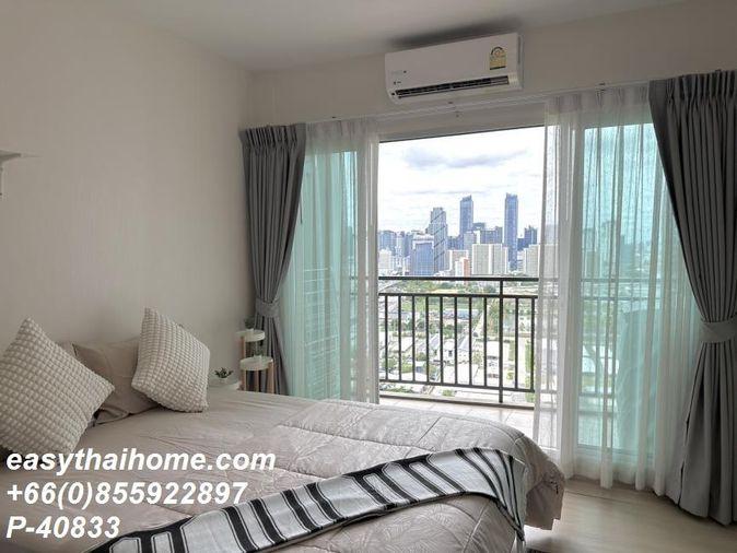รูป [P-40833] ขายคอนโดราคาดี! Supalai Veranda Rama 9 ชั้นสูง ชั้น 30 (1 นอน) ใกล้ MRT พระราม 9 ราคา 3.5 ล้าน 085-592-2897 Line: @easythaihome - รูปที่ 7/9