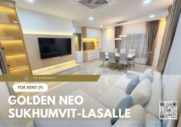 รูป บ้านเดี่ยวให้เช่า 📍 Golden Neo Sukhumvit - Lasalle 📍 4 ห้องนอน 4 ห้องน้ำ เฟอร์นิเจอร์ และ เครื่องใช้ไฟฟ้าครบ  - รูปที่ 1/10