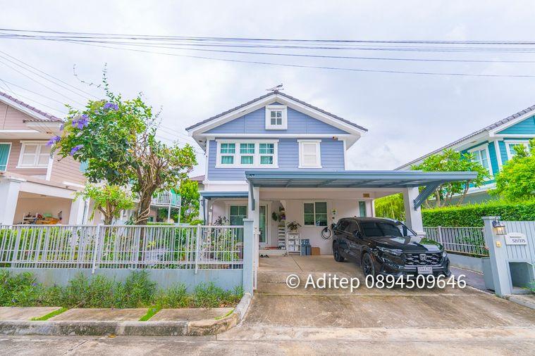 รูป ขายบ้านเดี่ยว 60 ตรว. พฤกษ์ลดา วงแหวน–หทัยราษฎร์ 3 ห้องนอน 3 ห้องน้ำ หน้าบ้านติดสวนไม่ชนใคร มีห้องนอนชั้นล่าง เหมาะผู้สูงอายุ - รูปที่ 1/29