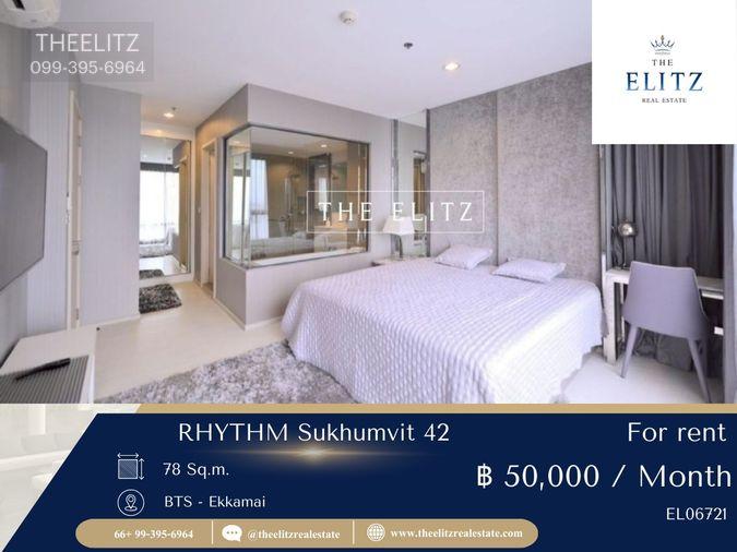 รูป ✨ หลุดมาแล้ว!! Rhythm Sukhumvit 42 ทำเล Prime ห้องสวย ตกแต่งพรีเมียม 💯 - รูปที่ 1/12