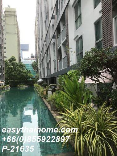 รูป P-21635 วิวสระว่ายน้ำ! เอ สเปซ อโศก-รัชดา 1 นอน 35 ตร.ม. ใกล้ MRT พระราม 9 เพียง 5 นาที! 2.3 ล้าน Line Id @easythaihome 085-592-2897 - รูปที่ 16/18
