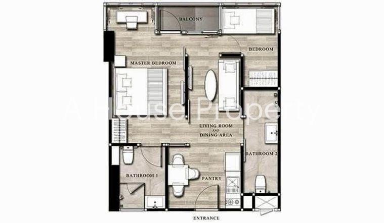 picture Infinity One Condo for sale in Chonburi, beautiful room, high floor, fully furnished, move in ready - 13/15