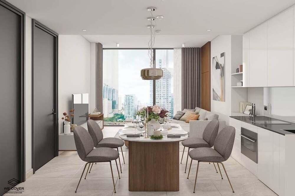 รูป 🔥 สำหรับเช่า !! ชั้นสูง 15++, ห้องหายาก, วิวเมืองสวย!!🔥Code C20250900017........Tait Sathorn 12, 1 ห้องนอน, 1 ห้องน้ำ, แต่งครบ, พร้อมเข้าอยู่📣📣 - รูปที่ 4/10