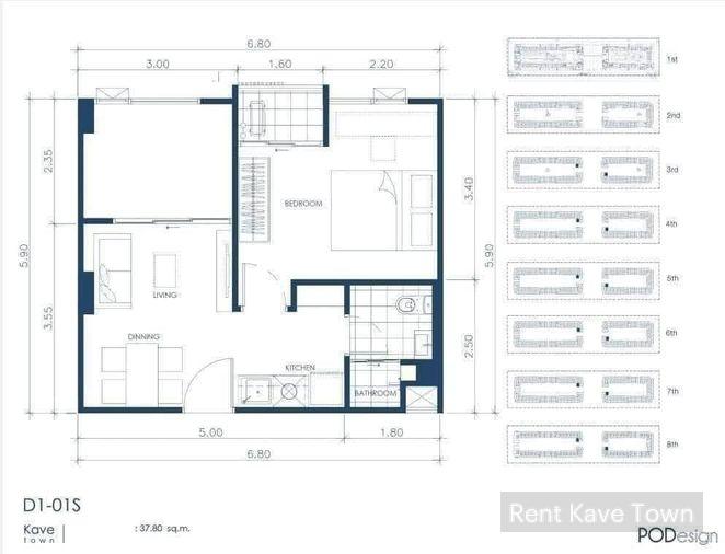 รูป 💎ขาย Kave Island แบบ 2 ห้องนอน (1 bedplus) พท.38 ตรม.ตึก C ชั้น 6 ห้องมุม วิวสระแนวยาว ฝั่งแคริบเบียน - รูปที่ 38/39