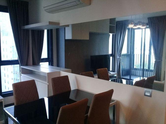 รูป ไอดีโอ คิวสยาม ราชเทวี   ชั้น 12A   62 ตร.ม  ห้องมุม  2 ห้องนอน 2 ห้องน้ำ   ห้องนั่งเล่น  - รูปที่ 9/25