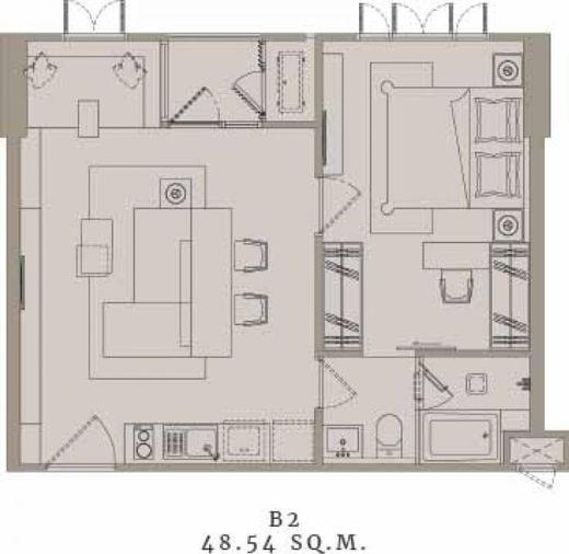 รูป The Reserve Sukhumvit 61 (เดอะ รีเซิร์ฟ สุขุมวิท 61)  1 ห้องนอน 1 ห้องน้ำ ขนาด  50 ตรม ชั้น 1 - รูปที่ 12/12