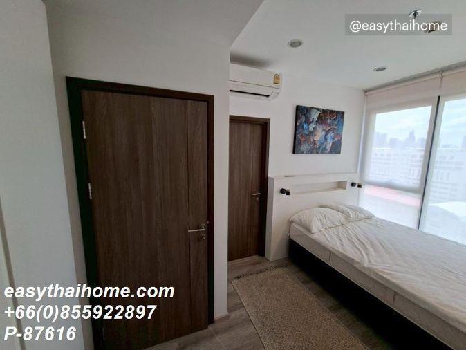 รูป P-87616 ห้องสวย วิวเมือง ไอดีโอ โมบิ อโศก ใกล้ MRT เพชรบุรี 30,000 บาท Line Id: @easythaihome 085-592-2897 - รูปที่ 12/13