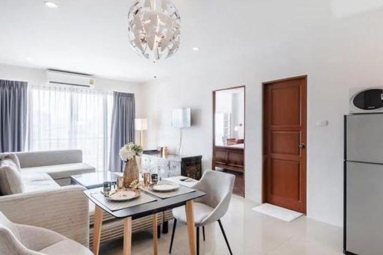 picture ð Urgently for rent : Baan Klang Krung Resort Ratchada 7 beautiful room, fully furnished, ready to move in. MD-76432 - 2/7