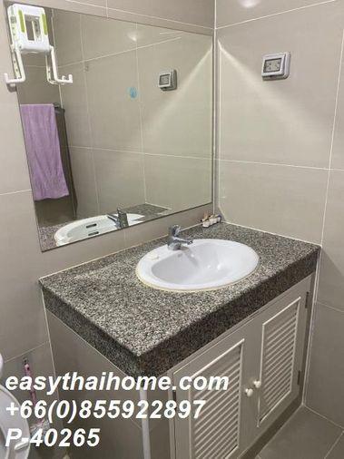 รูป P-40265 คอนโด 2 นอน ใกล้ MRT รัชดา! พร้อมเฟอร์ฯ ครบชุด เพียง 4 ล้าน Line Id @easythaihome 085-592-2897 - รูปที่ 9/33