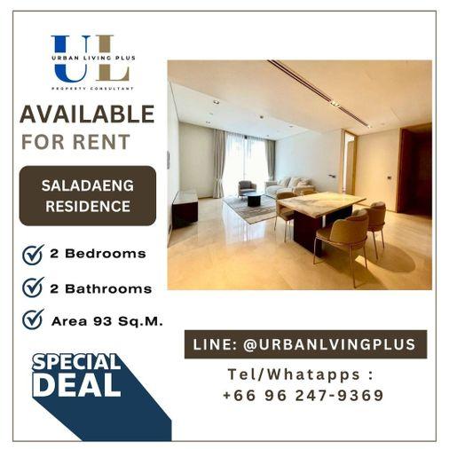 รูป ( UL2509241 ) Tel/Line 096-2479369 , ให้เช่า ศาลาแดง เรสซิเด้นซ์ , ห้องใหม่ , 2 ห้องนอน, 2 ห้องน้ำ, 94 ตร.ม. ห้องใหม่, พร้อมอยู่, ราคาพิเศษ!! ✨✨ - รูปที่ 1/8