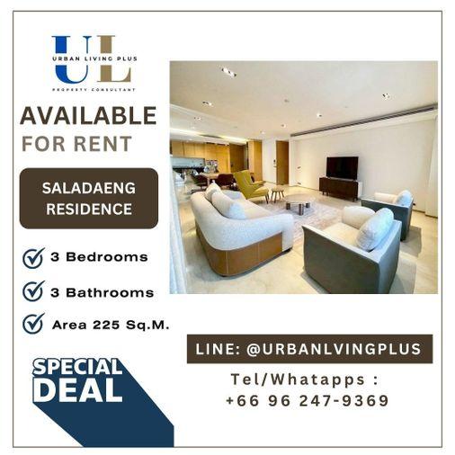 รูป ( UL2509242 ) Tel/Line 096-2479369 , ให้เช่า  ศาลาแดง เรสซิเด้นซ์ , 3 ห้องนอน, 3 ห้องน้ำ, 1 ห้องแม่บ้าน 225 ตร.ม. Penthouse, พร้อมอยู่, ราคาพิเศษ!! ✨✨ - รูปที่ 1/9