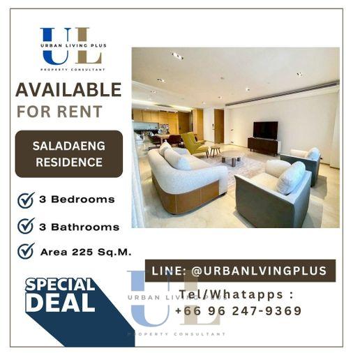 รูป ( UL2509242 ) Tel/Line 096-2479369 , ให้เช่า ศาลาแดง เรสซิเด้นซ์ , 3 ห้องนอน, 3 ห้องน้ำ, 1 ห้องแม่บ้าน 225 ตร.ม. Penthouse, พร้อมอยู่, ราคาพิเศษ!! ✨✨ - รูปที่ 1/9
