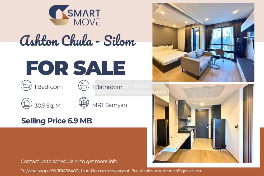 รูป 🔥 สำหรับขาย !!🔥 Code C20230800329..........Ashton Chula - Silom, 1 ห้องนอน, 1 ห้องน้ำ, ชั้นสูง 30++, แต่งครบ, ราคาพิเศษ!!📣📣 - รูปที่ 1/10