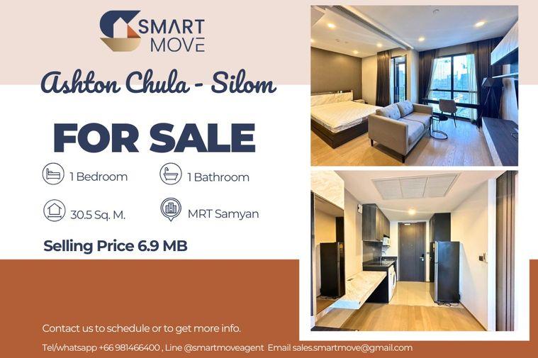 รูป 🔥 สำหรับขาย !!🔥 Code C20230800329..........Ashton Chula - Silom, 1 ห้องนอน, 1 ห้องน้ำ, ชั้นสูง 30++, แต่งครบ, ราคาพิเศษ!!📣📣 - รูปที่ 1/10