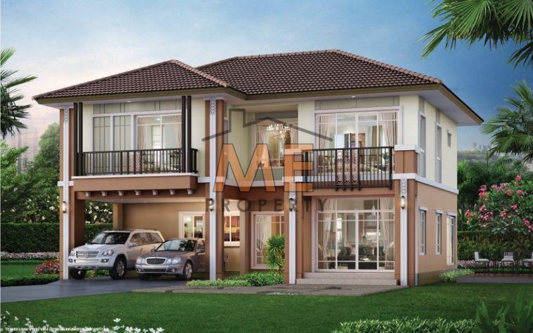 รูป บ้านใหม่ให้เช่า Passorn Prestige พัฒนาการ 38 84 ตรว. 215 ตรม. 3 นอน 4 น้ำ สวนขนาดใหญ่ พัฒนาการ - ศรีนครินทร์ - อ่อนนุช โทร 064-954-9619 (RBJ17-84) - รูปที่ 38/39