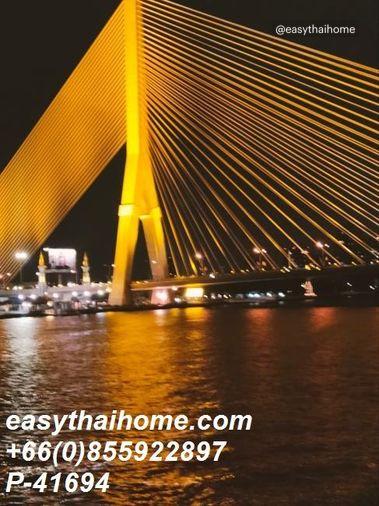 รูป P-41694 วิวแม่น้ำเจ้าพระยา! จุลดิษฐ์ ริเวอร์ แมนชั่น ห้องสตูดิโอ พร้อมเฟอร์ฯครบ! ใกล้ CBD! 3.09M Line Id: @easythaihome 085-592-2897 - รูปที่ 7/33