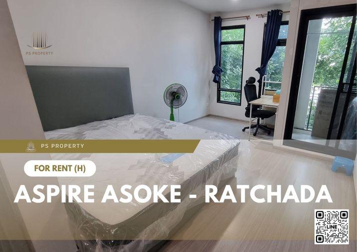 รูป ให้เช่า ✨ Aspire Asoke - Ratchada ✨ เฟอร์นิเจอร์ และ เครื่องใช้ไฟฟ้าครบ ใกล้ MRT พระราม 9 - รูปที่ 1/11