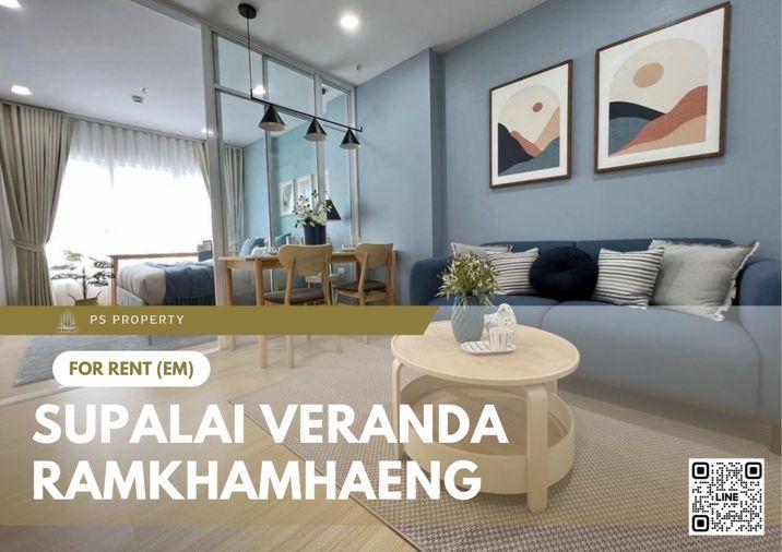 รูป ให้เช่า 📍 Supalai Veranda Ramkhamhaeng 📍 เฟอร์นิเจอร์ และ เครื่องใช้ไฟฟ้าครบ ใกล้ The Nine Center พระราม 9 - รูปที่ 1/9